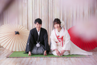 伝統的な和装スタイルで♪