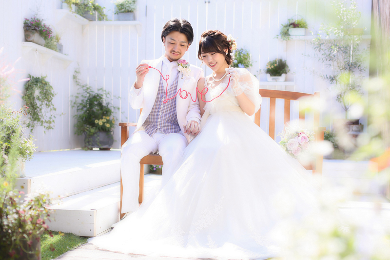 お庭で憧れのロケーションフォト♡