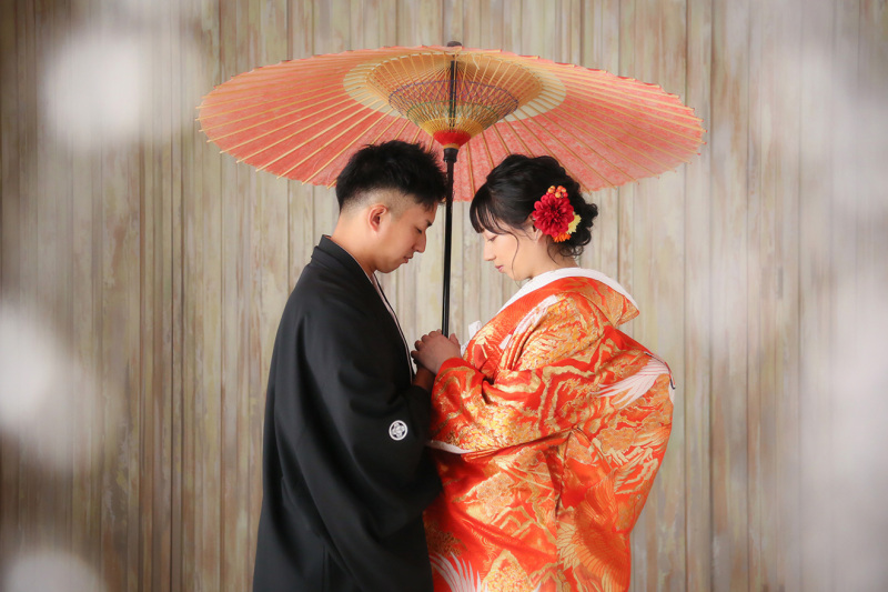 和傘で相合傘、、、、♡