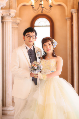 贅沢にドレスとお着物で♪