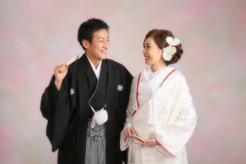 向かい合わせの仲良しショット