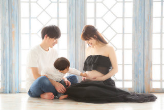 家族そろってマタニティフォト