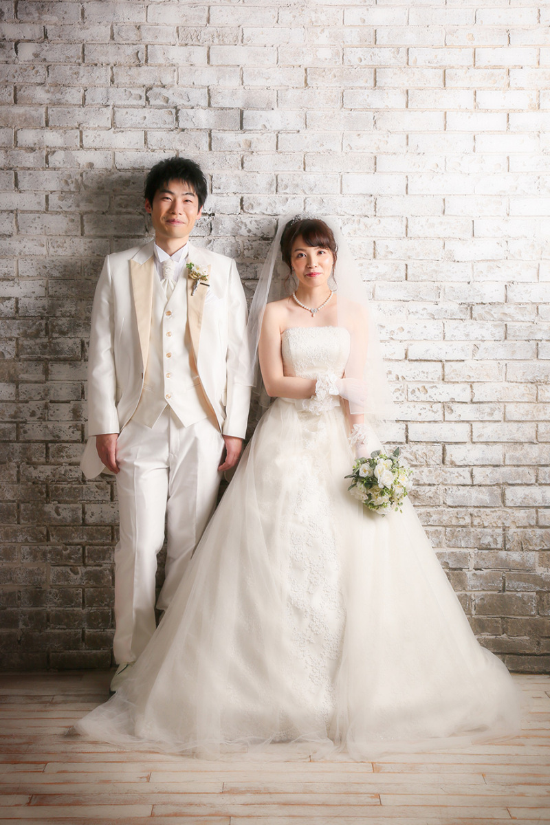 レンガ背景も人気です・・・