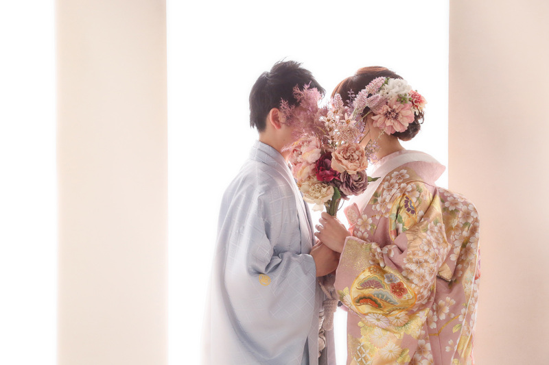 お花で隠して…