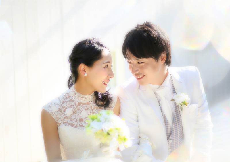 ドレスでもお庭撮影♡