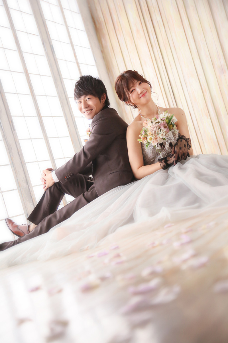 座りショットも✿