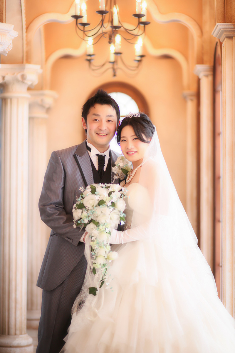 お２人寄り添って…