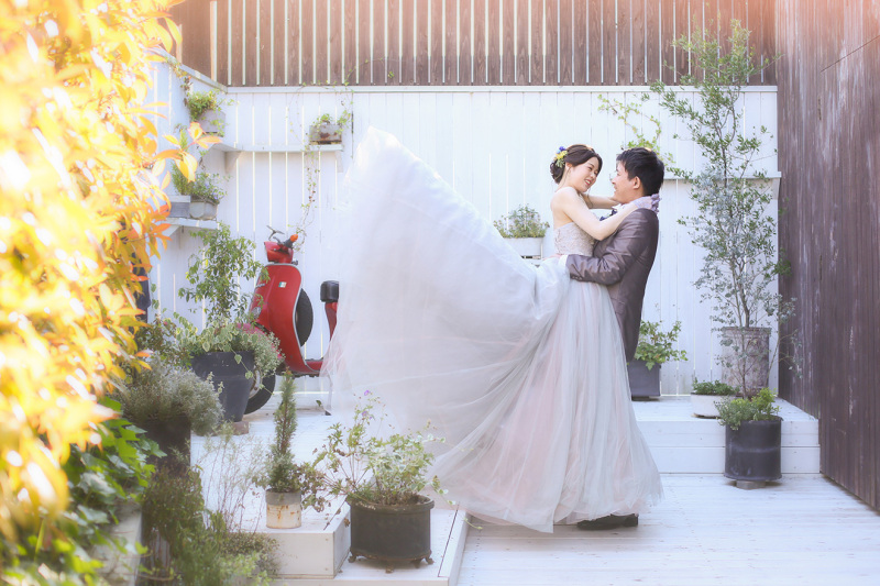 ふんわりと広がるドレス❀