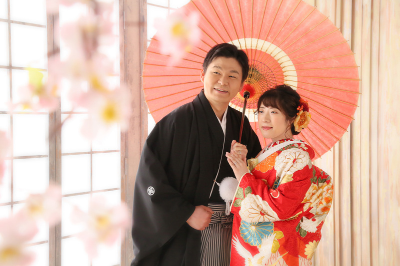 和傘を持って♩