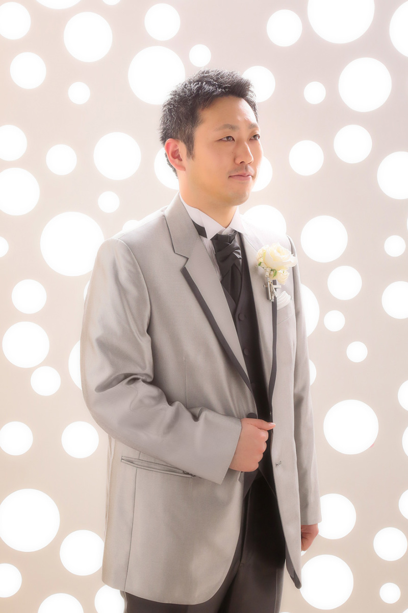 かっこよいタキシード姿・・・