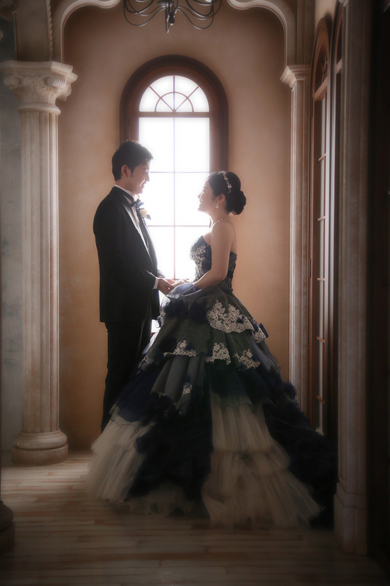 最後はカラードレスで♪