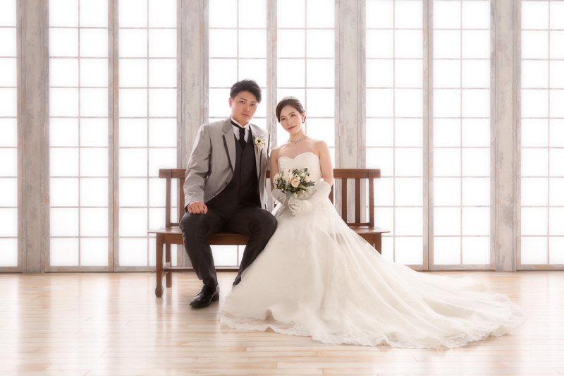 シンプルモダンなウェディングフォトを♪