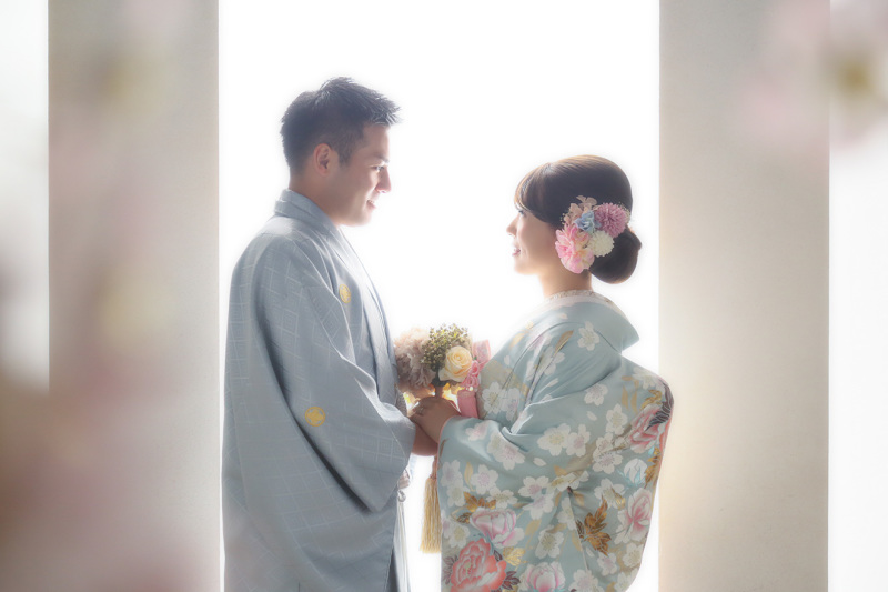 奥様の美しい着物姿にうっとり