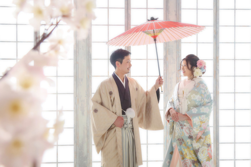 まずは色打掛で…