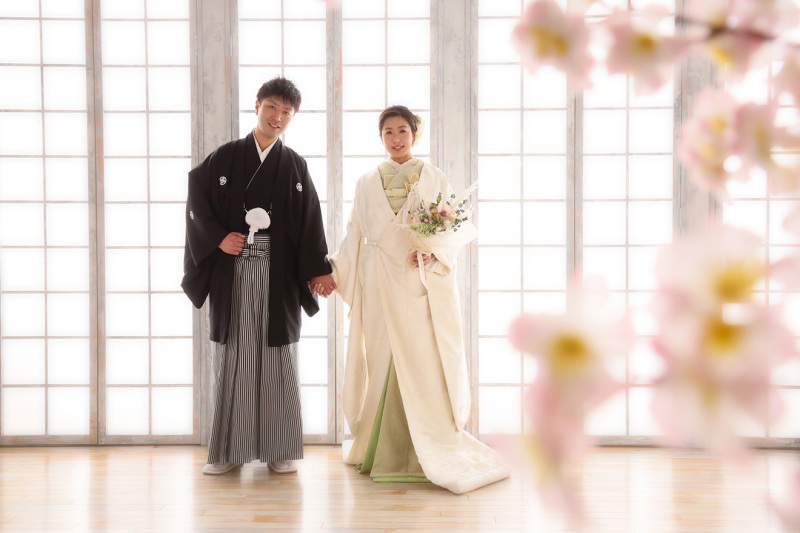 白無垢をお洒落に