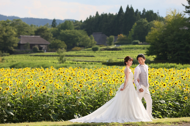 国営公園で四季折々の花や自然との1枚