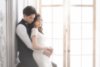 らかんスタジオ仙台東店_ウェディングフォト撮影風景