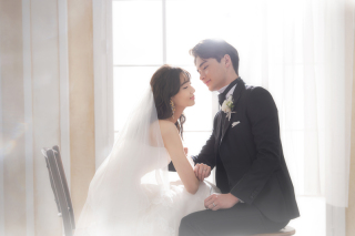 らかんスタジオ仙台東店_ウェディングフォト撮影風景