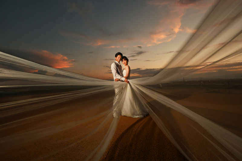 【スタジオ1着×ロケ1着】スタジオ+チャペル/みちのくの杜湖畔公園/荒浜の好きな場所で撮影♬(全データ100カット・ムービー付)