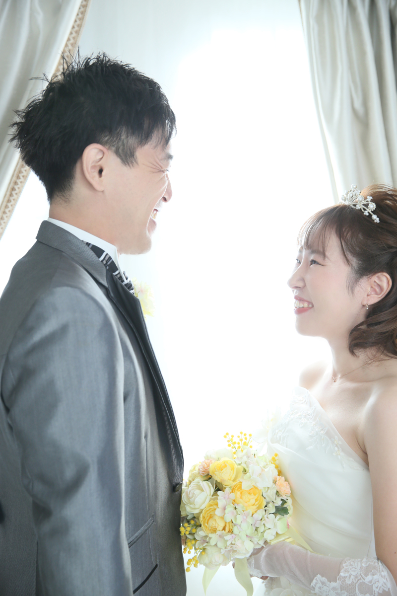 見つめ合う二人♡