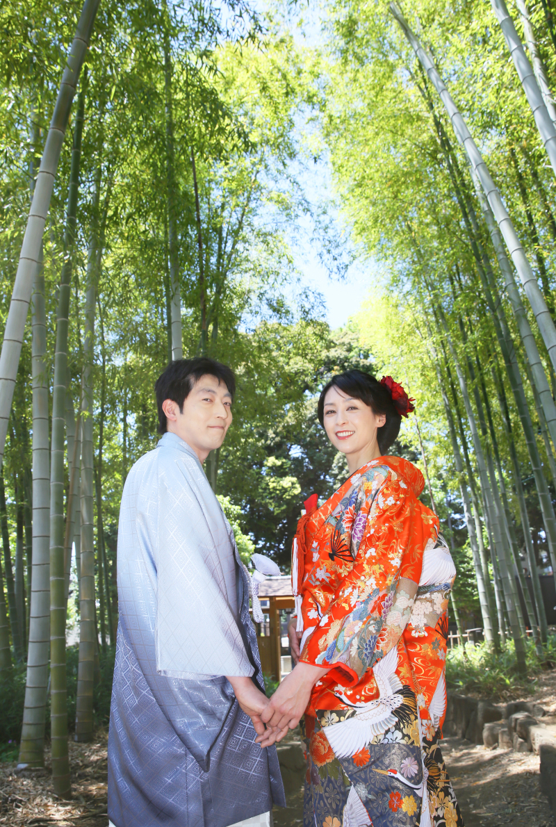 ＊色打掛ロケ竹林＊