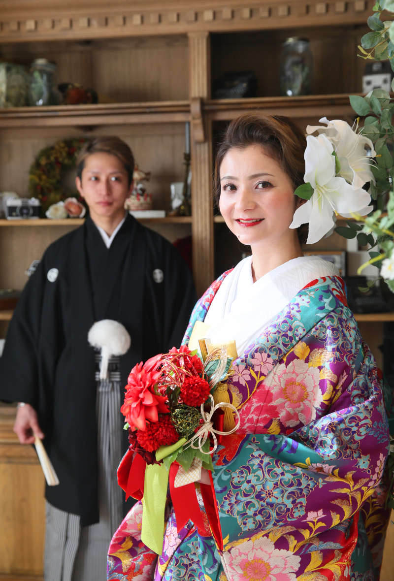 *花嫁様の半身カット*