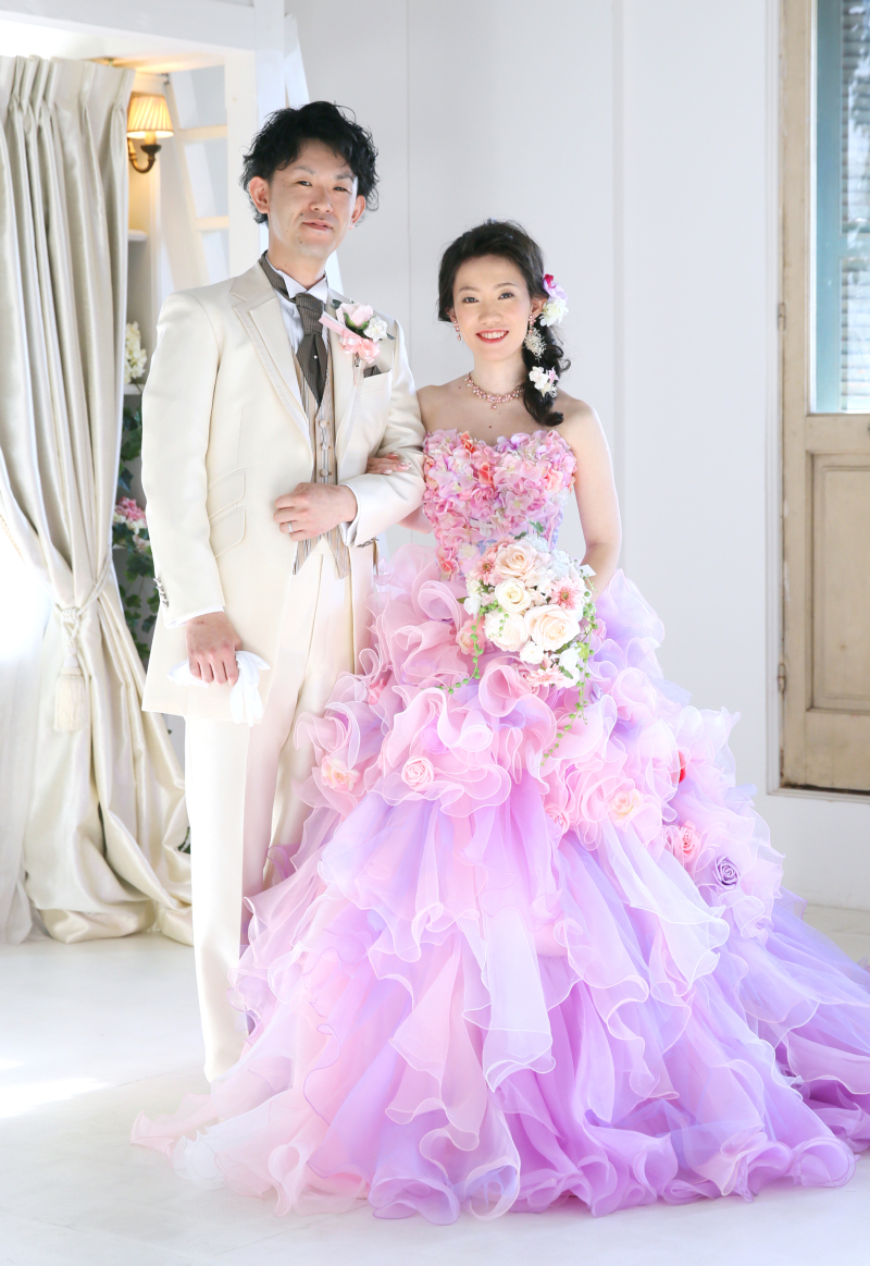 ＊カラードレス立ち姿＊