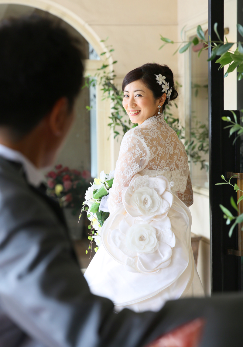 振り返ってにっこり♡