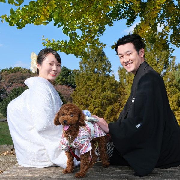 和装&times;大宮第二公園ロケ&times;ペット
