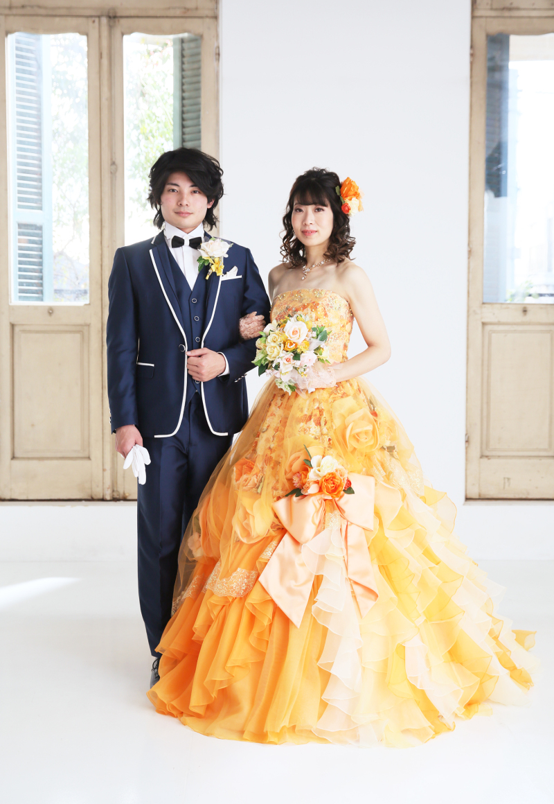 ＊カラードレス立ち姿全身＊