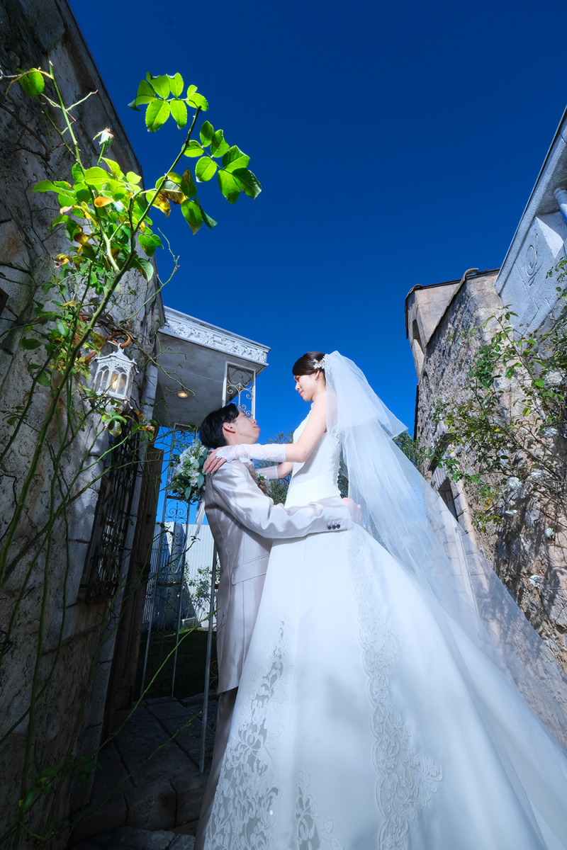 縦抱っこも晴天なり