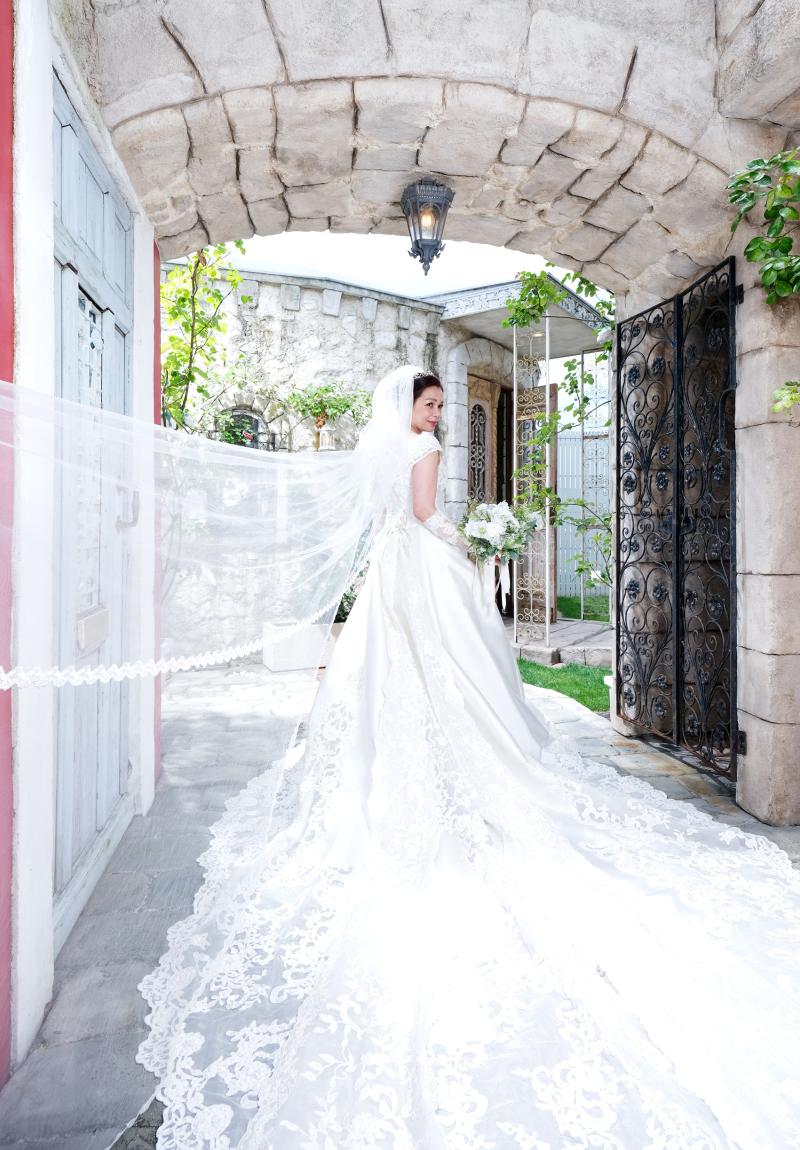 ＊トレーンもベールもふわり＊