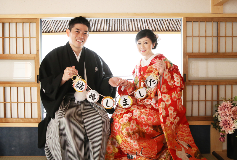 ガーランドも和装用で♪