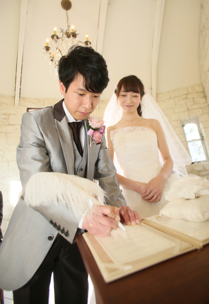 プチ挙式♡署名シーン♪