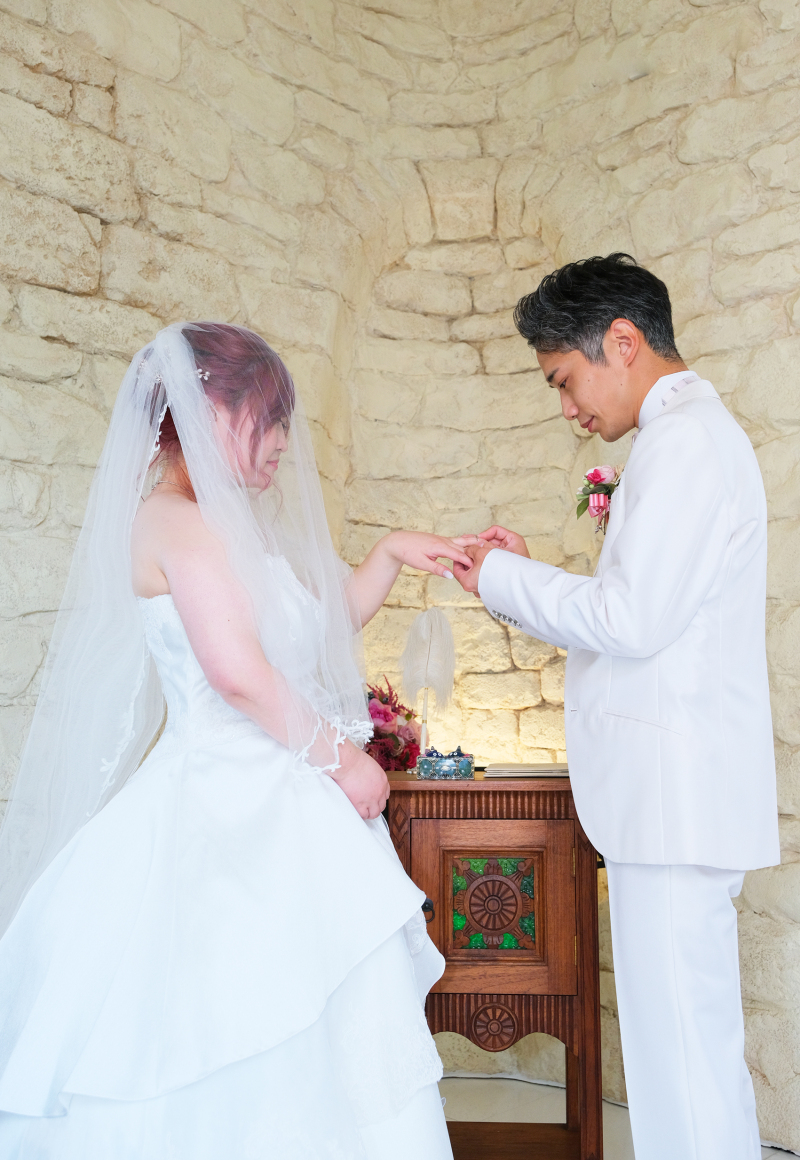 ＊指輪交換シーン＊