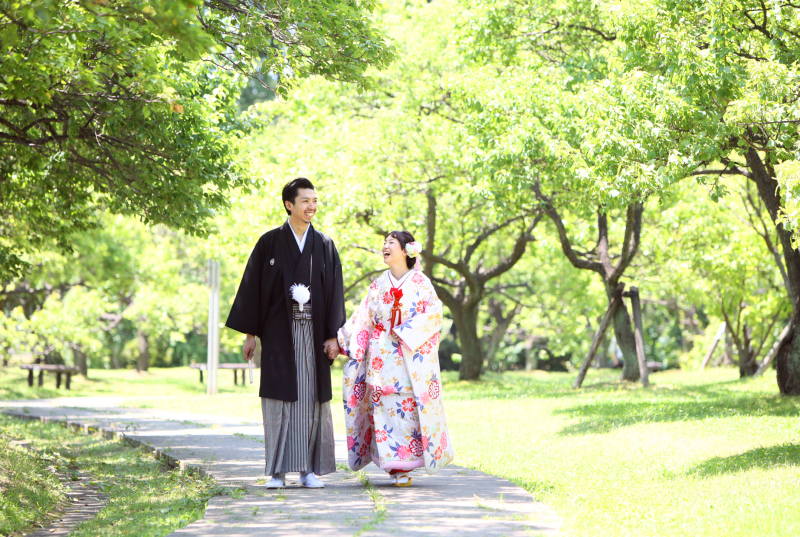 お二人＆緑が眩しい！！