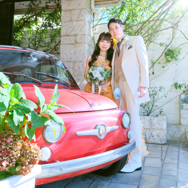 カラードレスFIATとのショット＊＊