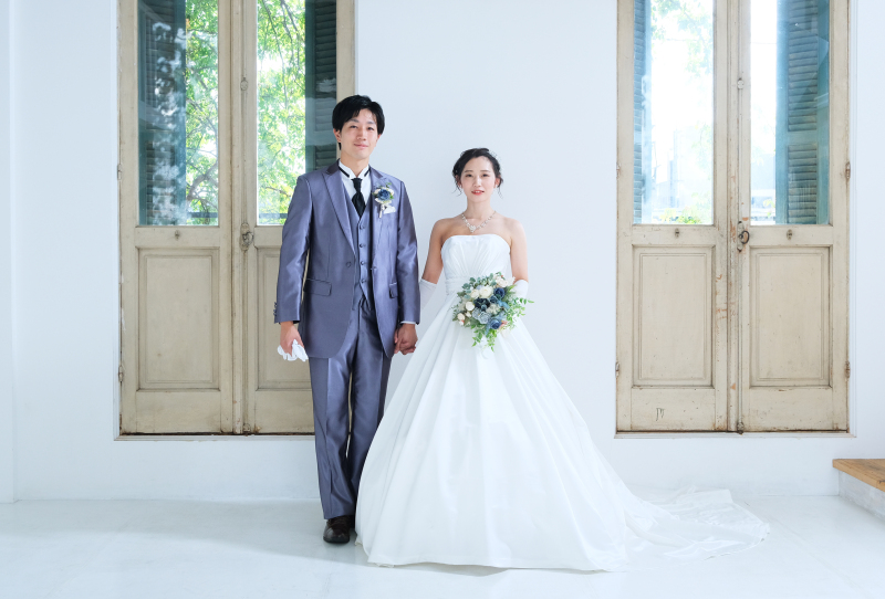 ＊ウエディングドレス二人立ち姿＊