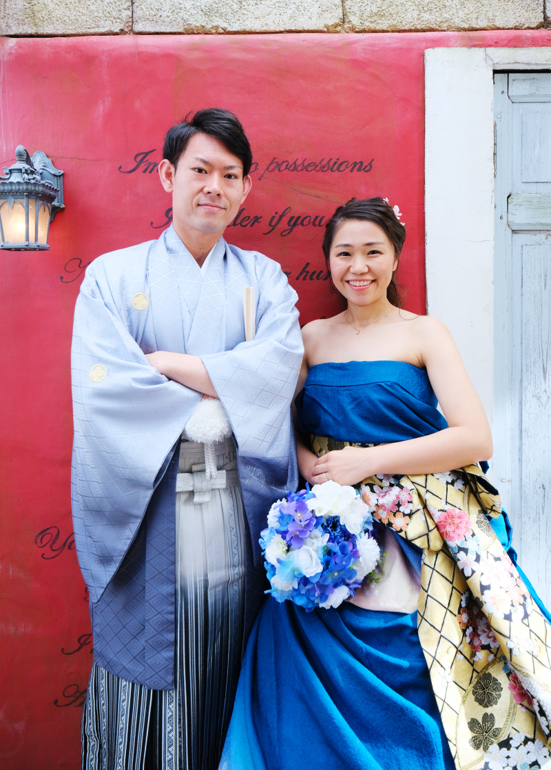 ＊和ドレス＆赤壁＊