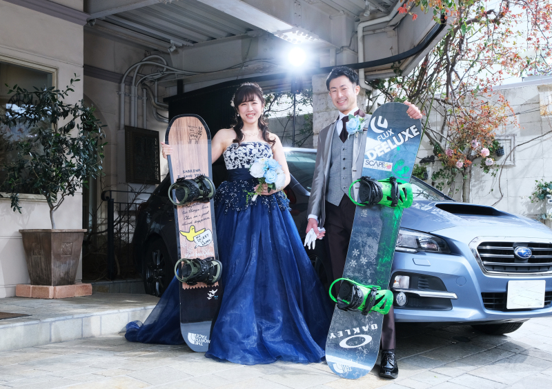 ＊カラードレス＆愛車＆スノボ＊