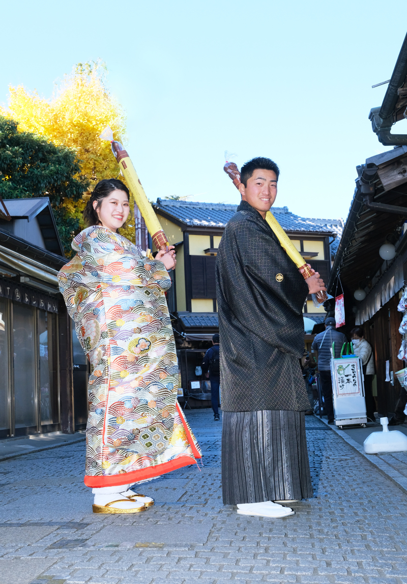 川越街並みフォト　〜巨大麩菓子〜