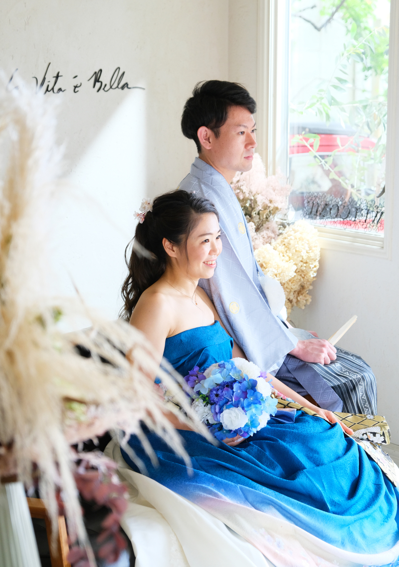 ＊和ドレス＆ドライフラワー＊