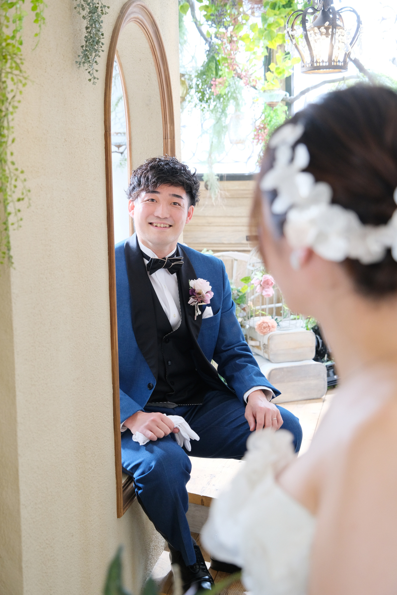 新郎の優しい眼差し