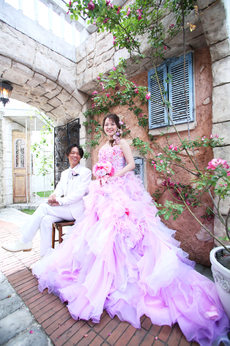 PM1:30 1着目カラードレス次々撮影中♪