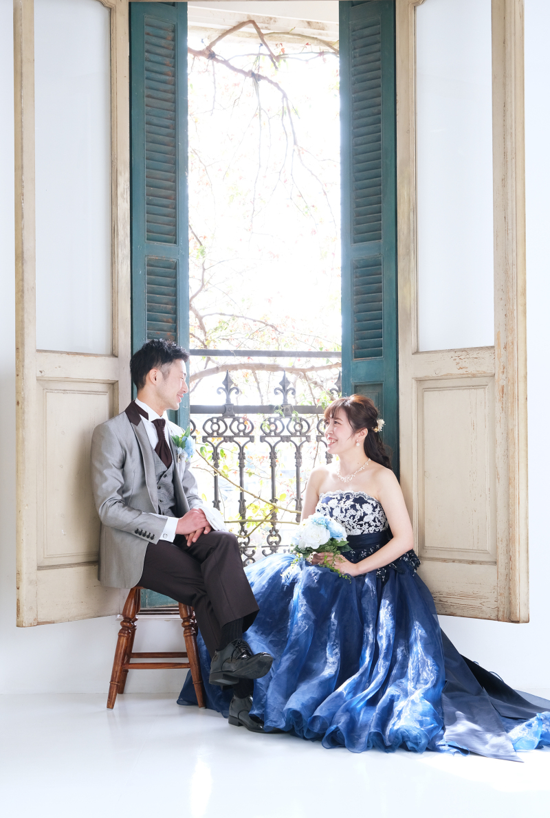 ＊カラードレスのほんわかシーン＊