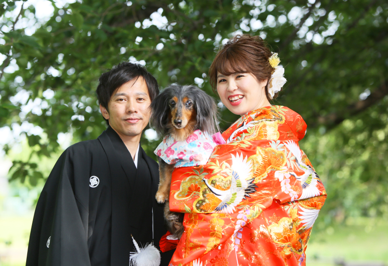 ワンちゃんもおシャレしています♡