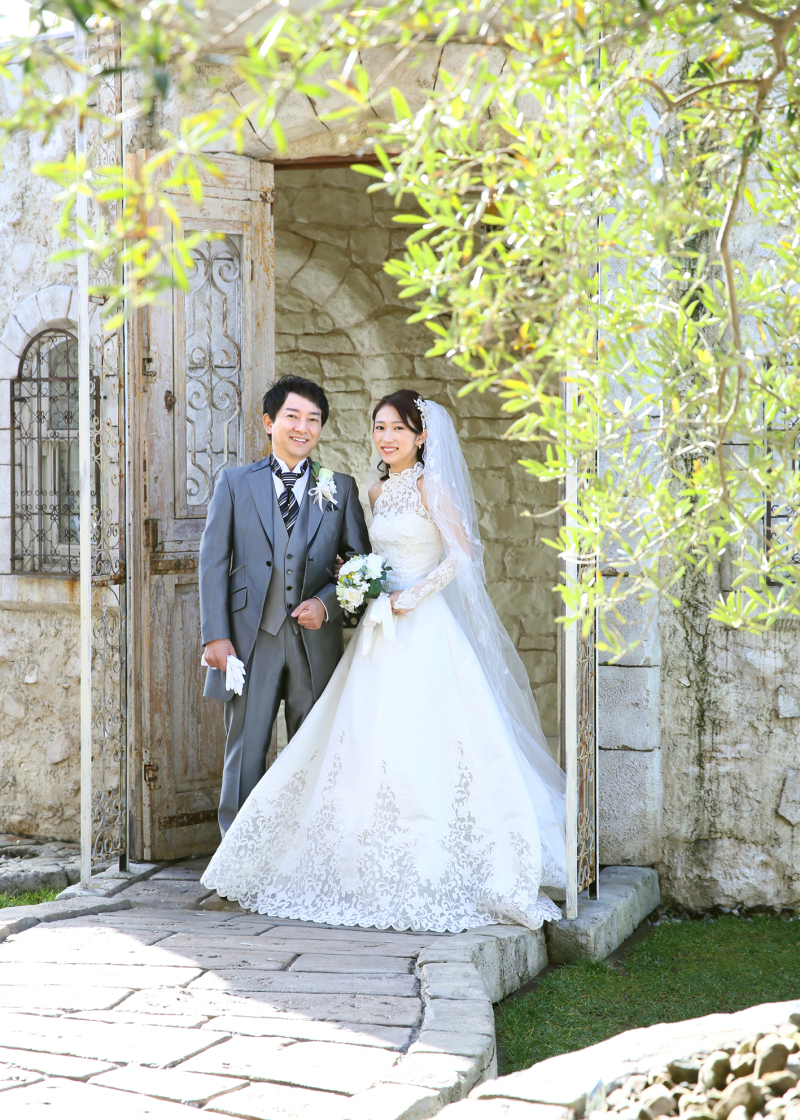 *チャペル入り口での撮影*