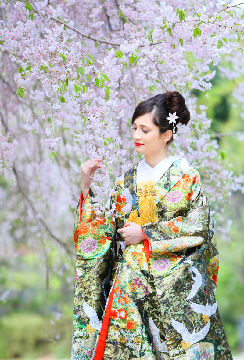 しだれ桜＆キレイなご新婦さま♡