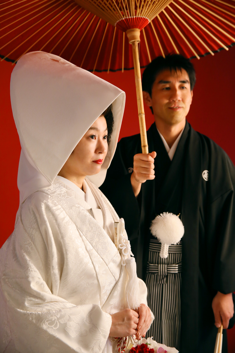 2着目・・・白無垢は綿帽子と合わせて♪