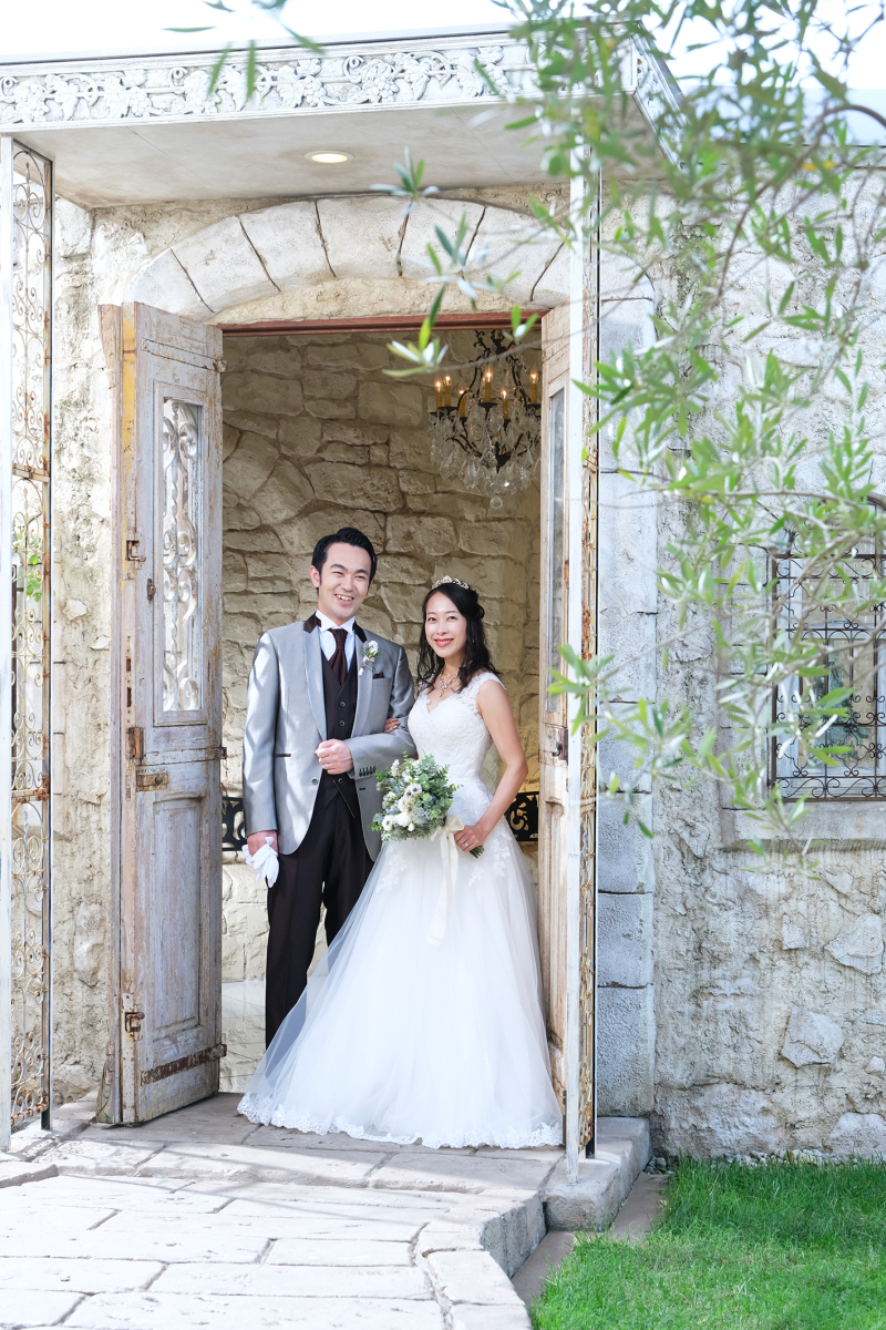 チャペル入り口にて